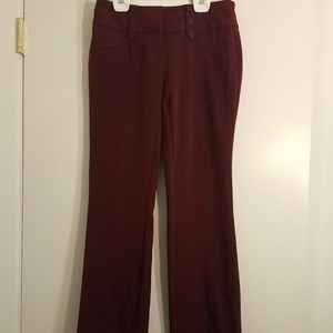 Maroon business pants